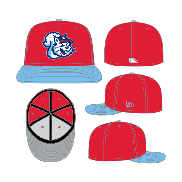 BowlingGreenWhiteSquirrelsCap_