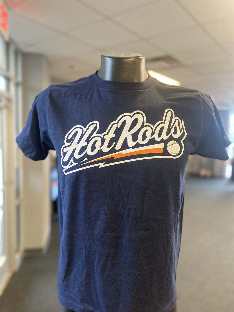 Youth Navy Hot Rods Baseball Slant Bowling Green Hot Rods youth-navy-hot-rods-baseball-slant-bowling-green-hot-rods