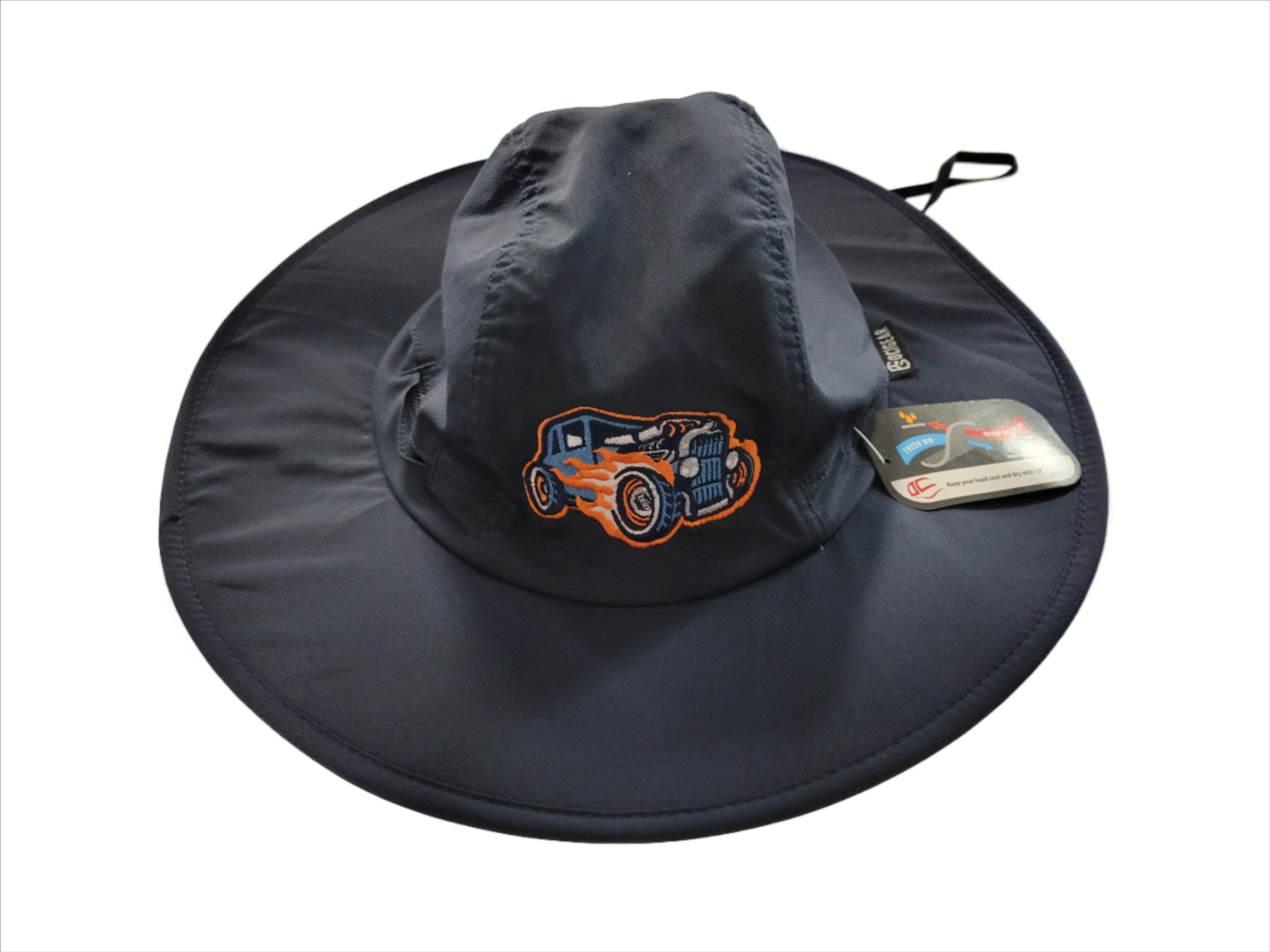 black fishing reels getting hotter in sun Bowling Green Hot Rods Bucket Hat
