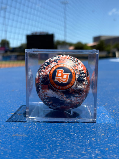 White Splatter Paint Baseball