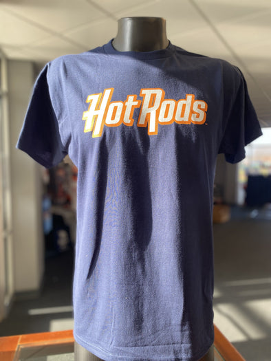 Hot Rods Navy Wordmark T-Shirt