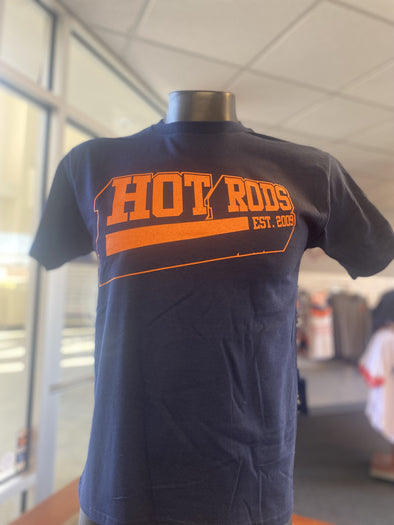Majestic Bowling Green Hot Rods Youth Orange Cool Base Evolution T-Shirt Size: Small