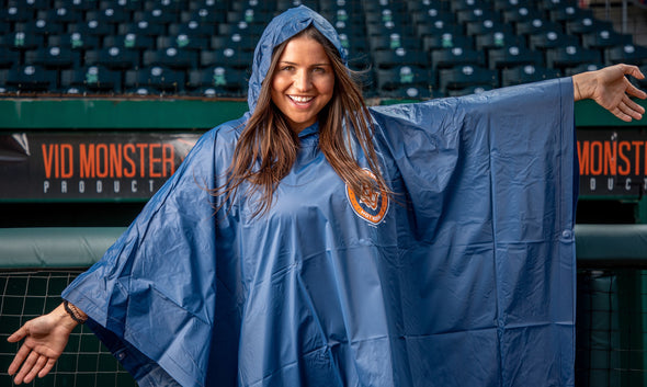 Bowling Green Hot Rods Primary Logo Hooded Poncho